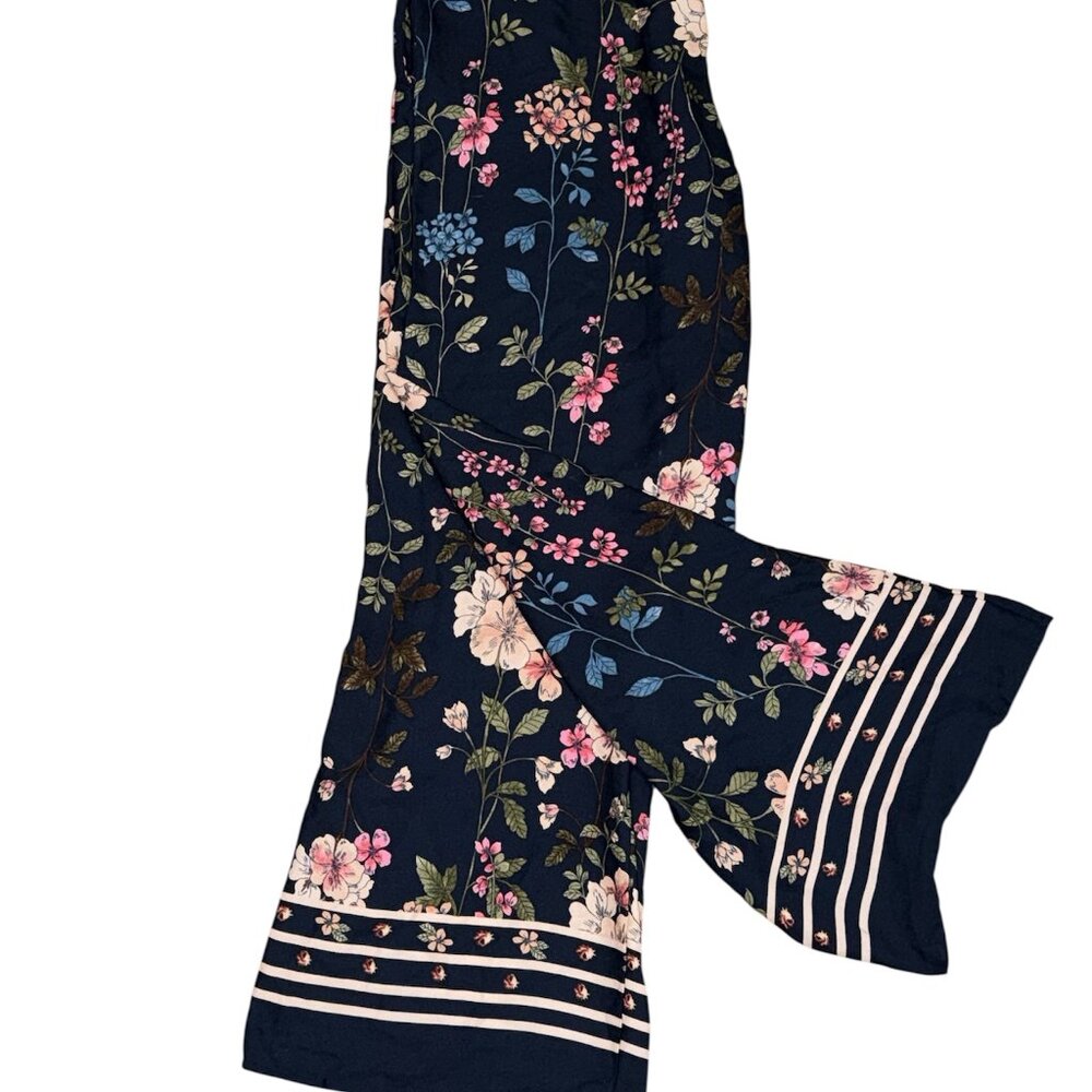 FLORAL DRESS PANTS WITH POCKETS